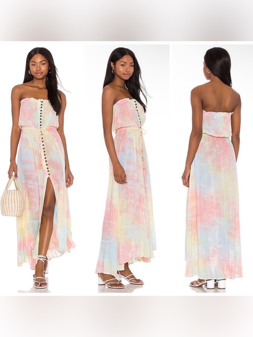 Tiare Hawaii Ryden Dress in Bleached Rainbow Smoke